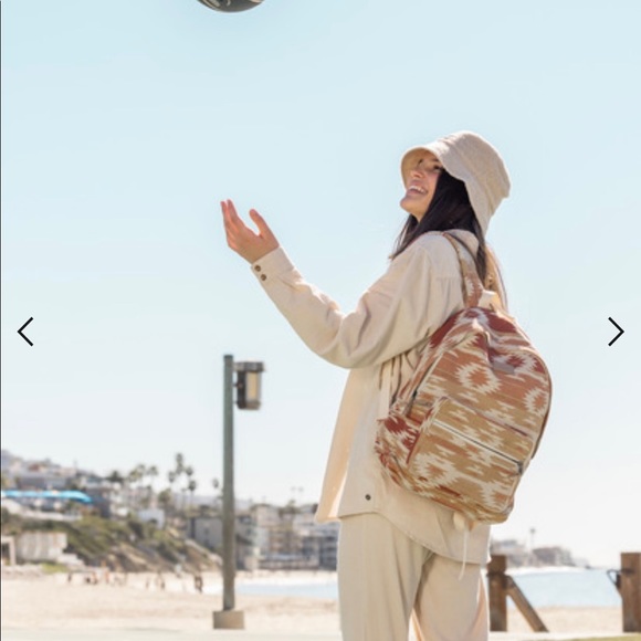 Roxy 15 L Medium Canvas Backpack. cotton-linen fabric ,front zip pocket … - Picture 5 of 7